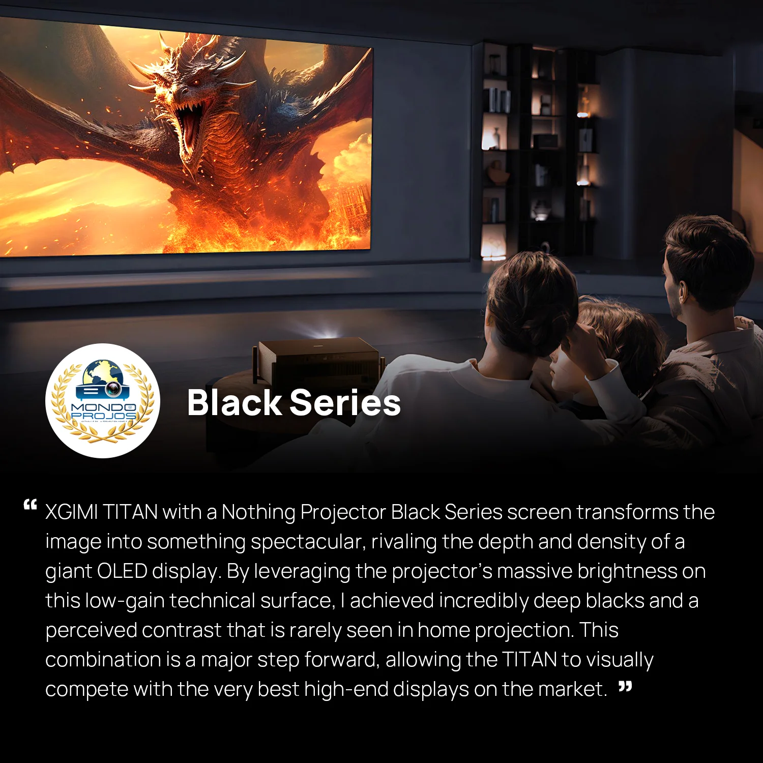 84''-150'' NothingProjector Black Series 95% ALR/CLR Ultra Short Throw Projector Screen - Image 6