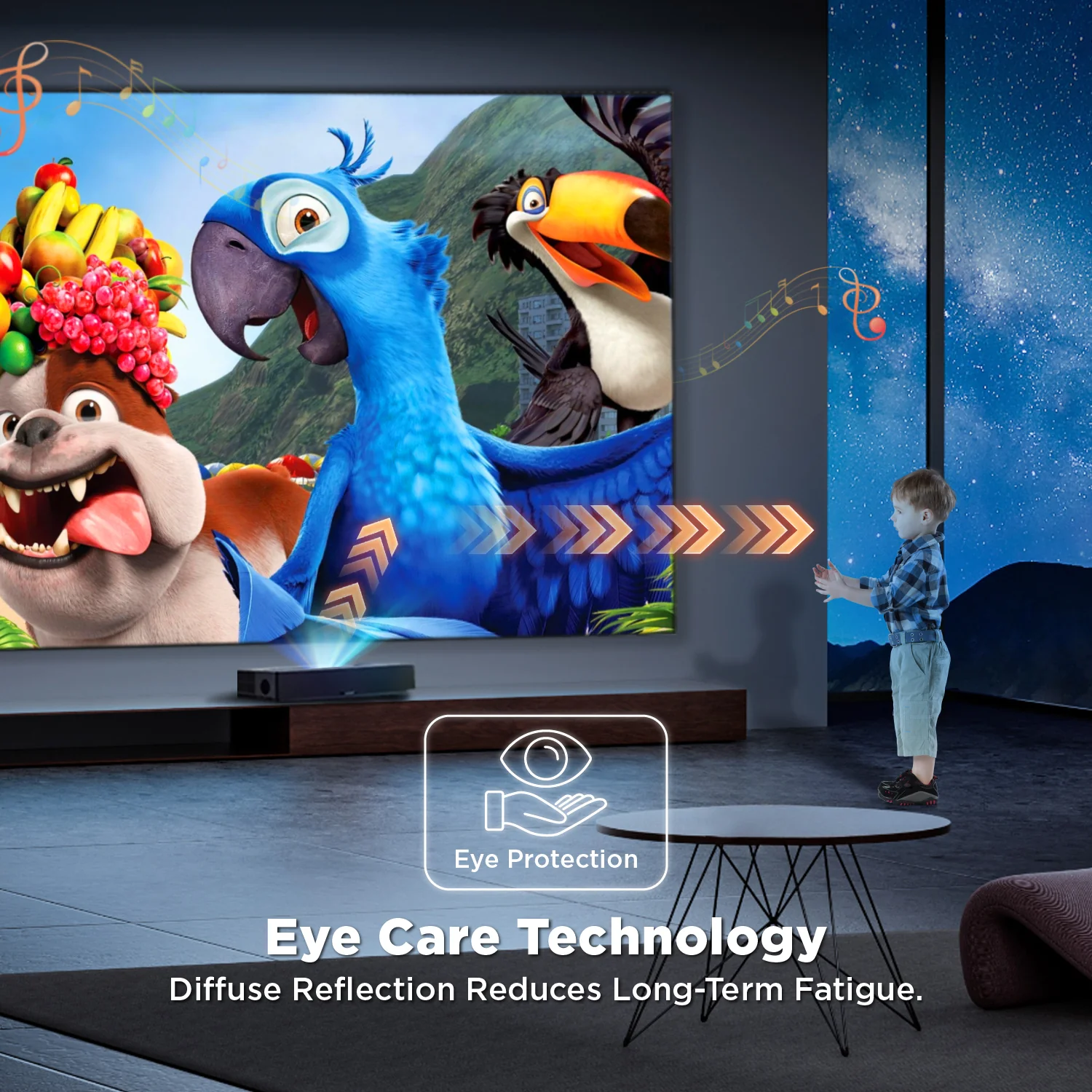 84''-150'' NothingProjector Black Series 95% ALR/CLR Ultra Short Throw Projector Screen - Image 8