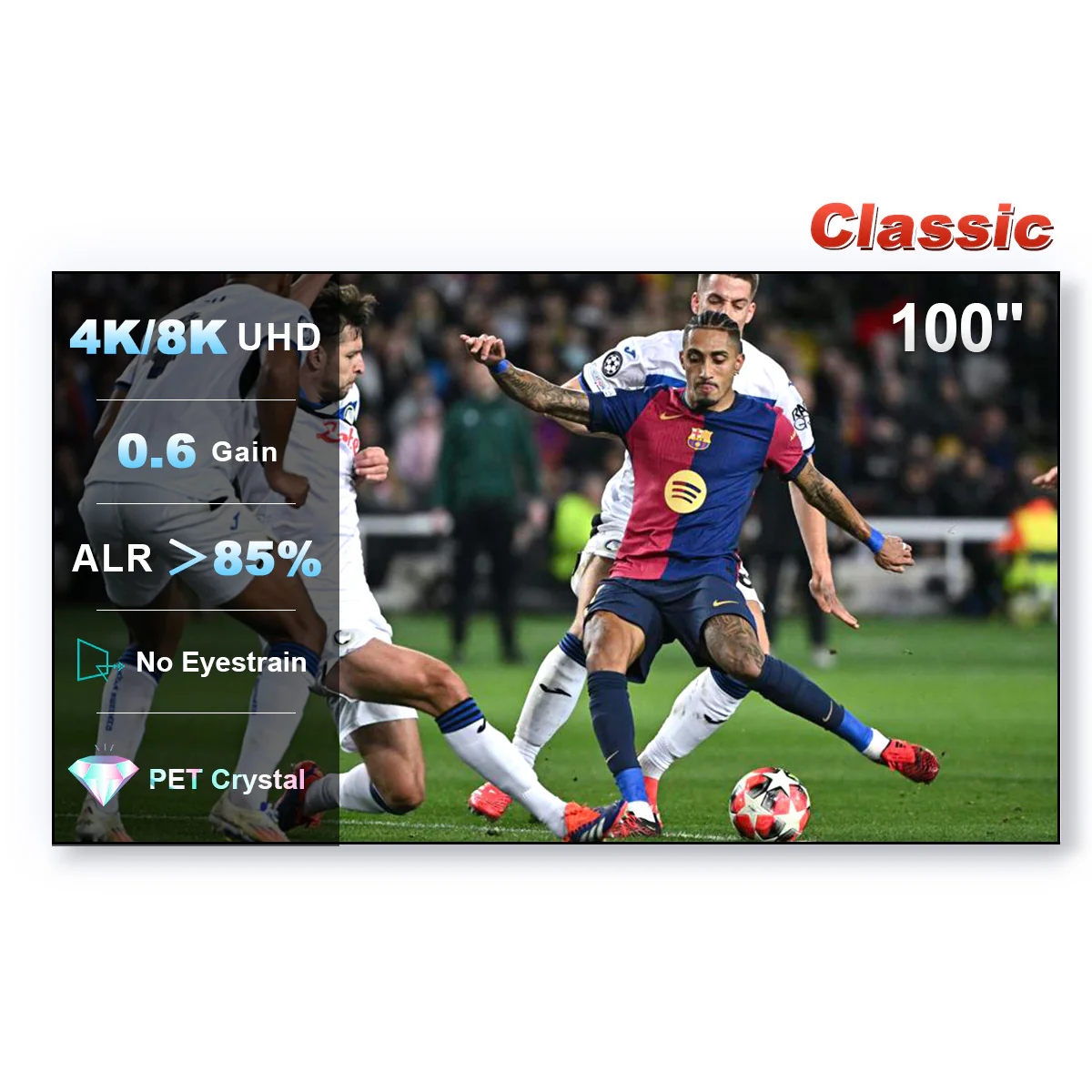 100''-150'' NothingProjector PET Crystal Classic 85% ALR UST Projector Screen - Image 3