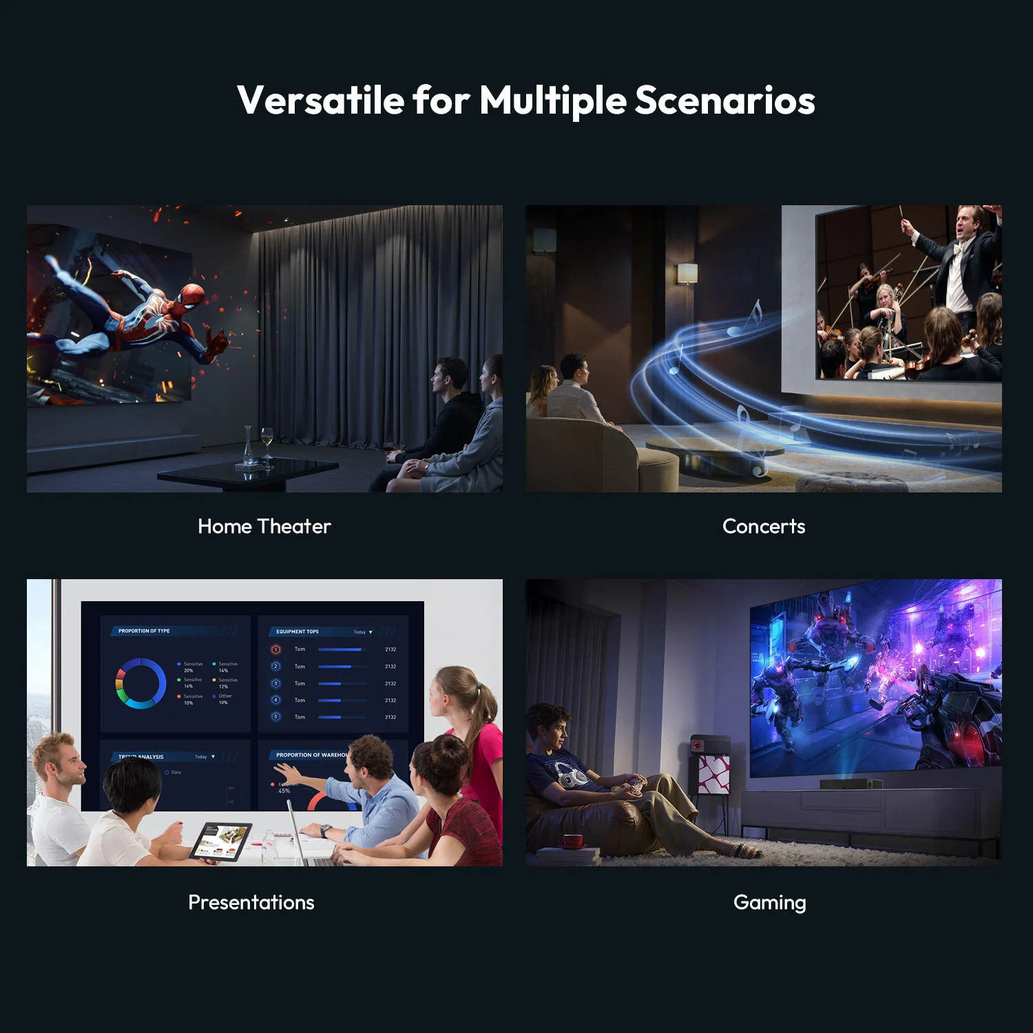 100''-150'' NothingProjector PET Crystal Classic 85% ALR UST Projector Screen - Image 11