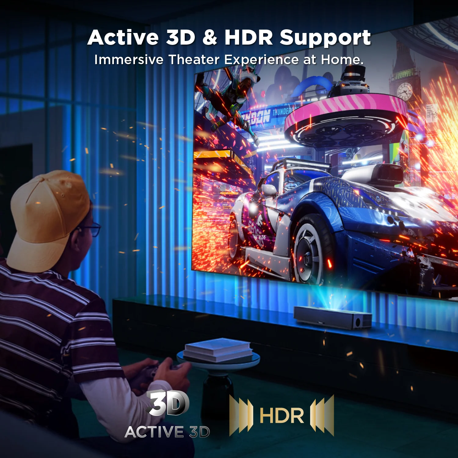 120 inch NothingProjector Black Series 95% ALR Ultra Short Throw Projector Screen - Image 6