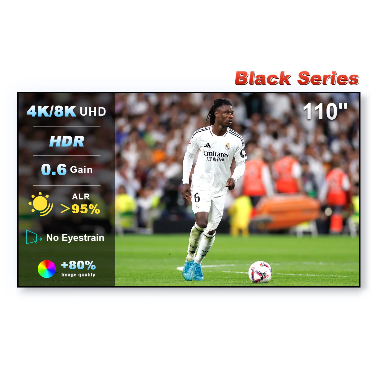 84''-150'' NothingProjector Black Series 95% ALR/CLR Ultra Short Throw Projector Screen - Image 15