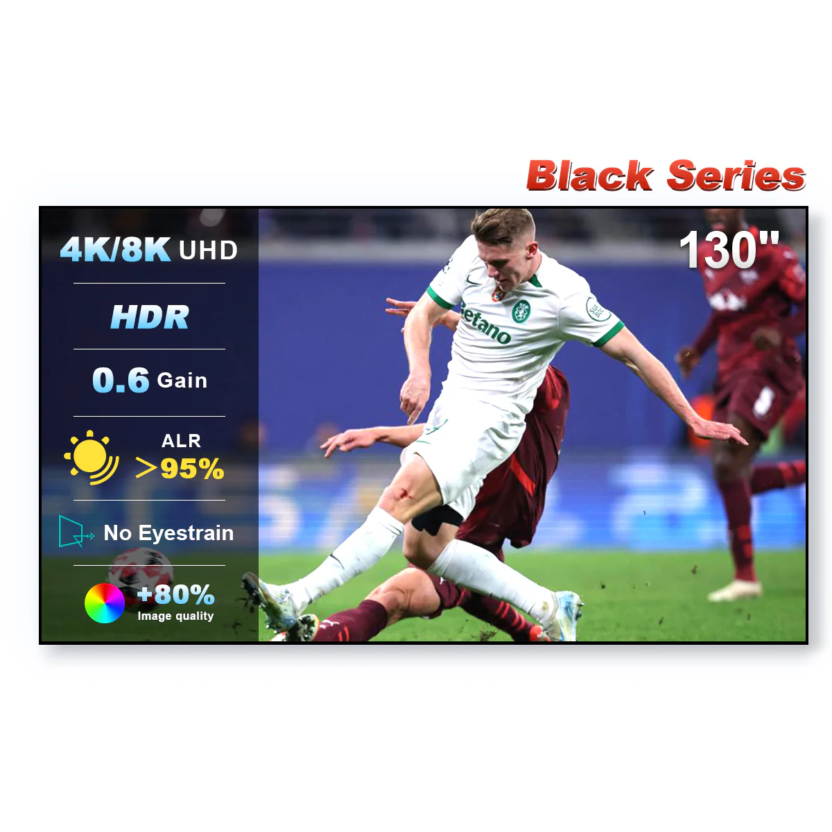 84''-150'' NothingProjector Black Series 95% ALR/CLR Ultra Short Throw Projector Screen - Image 17