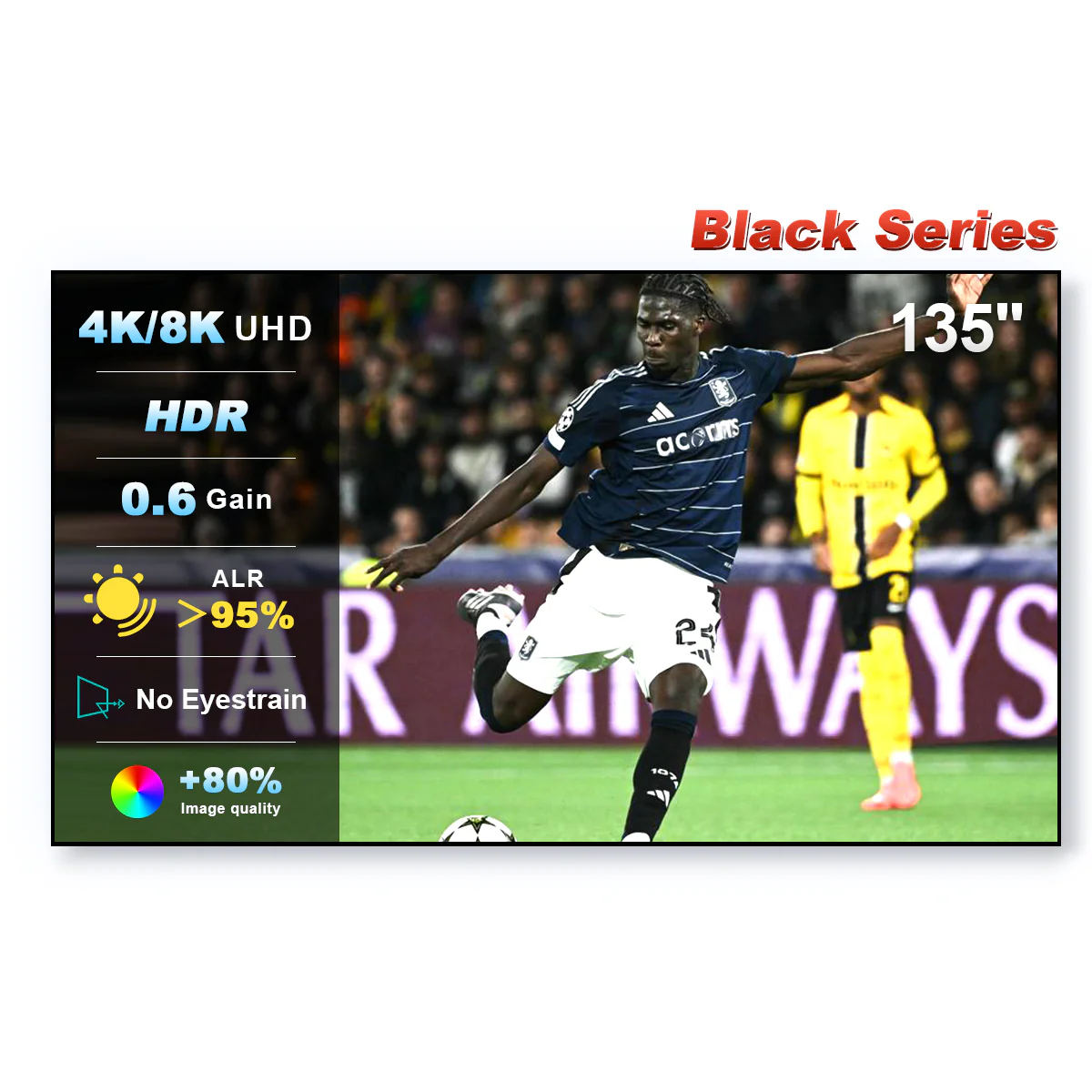 84''-150'' NothingProjector Black Series 95% ALR/CLR Ultra Short Throw Projector Screen - Image 18