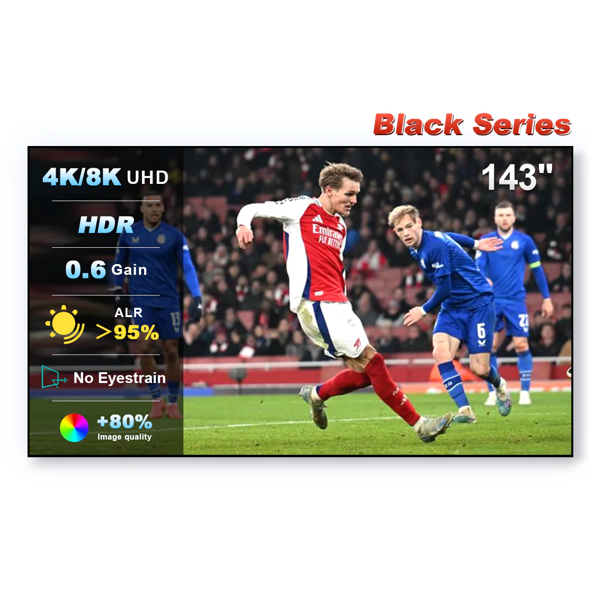 84''-150'' NothingProjector Black Series 95% ALR/CLR Ultra Short Throw Projector Screen - Image 19