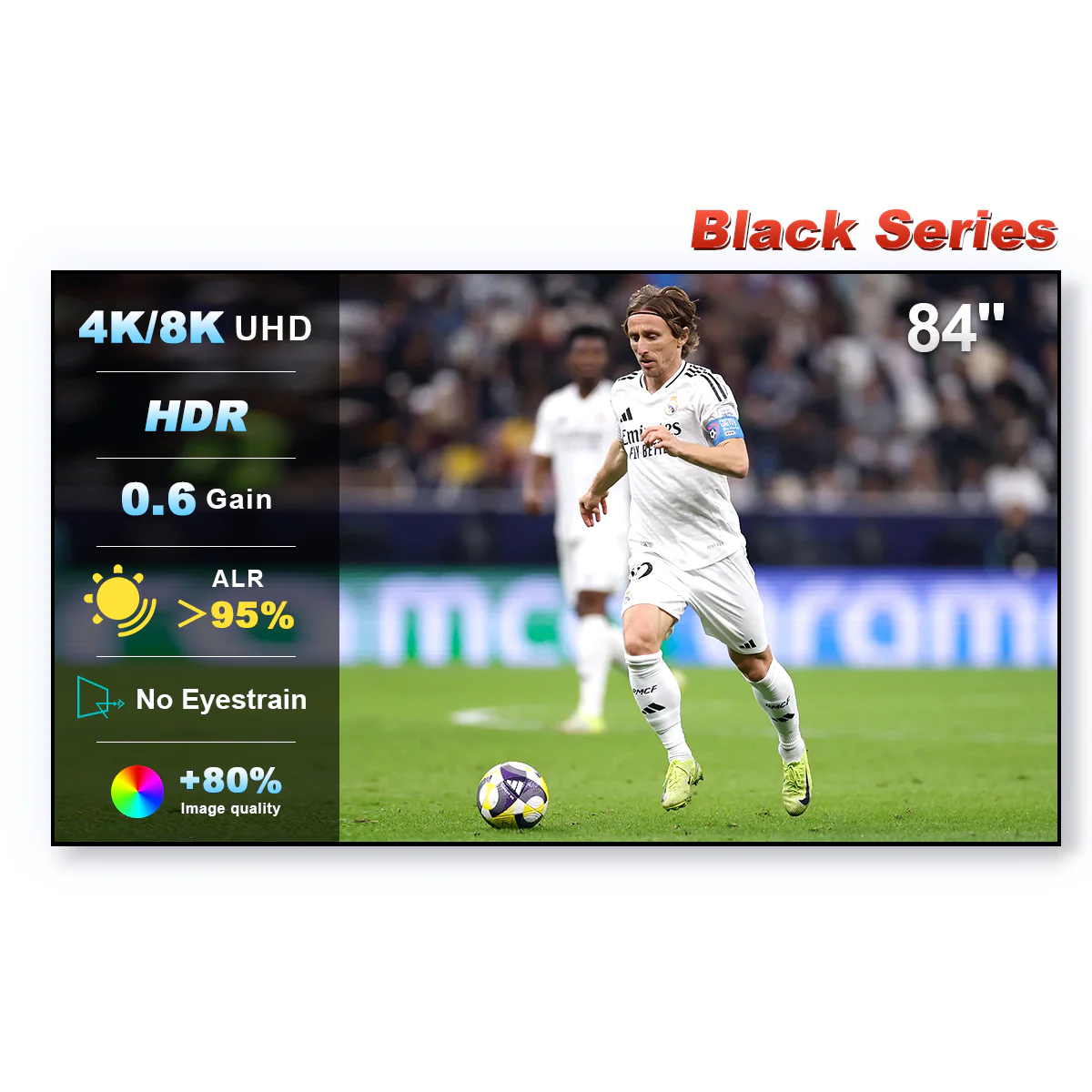 84''-150'' NothingProjector Black Series 95% ALR/CLR Ultra Short Throw Projector Screen - Image 4