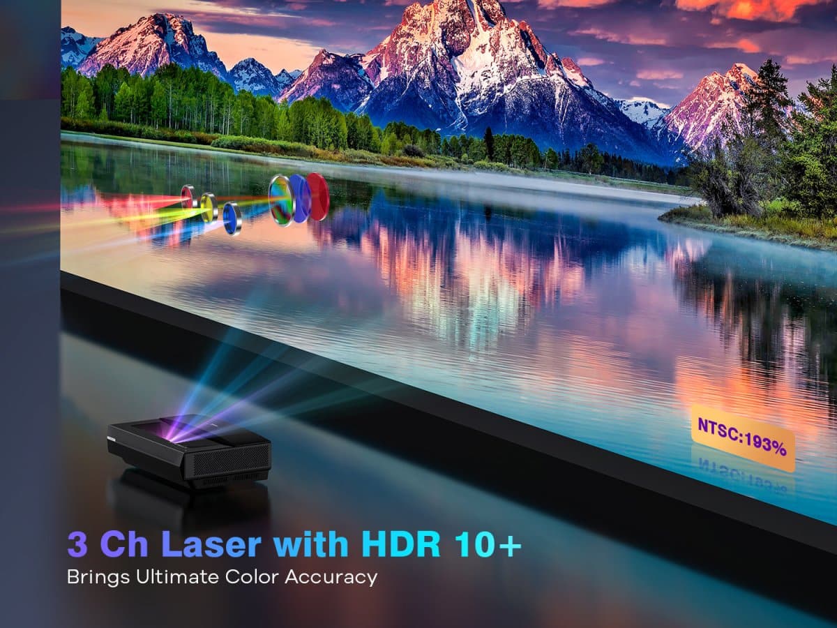 Bomaker Polaris 4K Laser TV2500 ANSI Dlp Smart UST Projector - Image 3