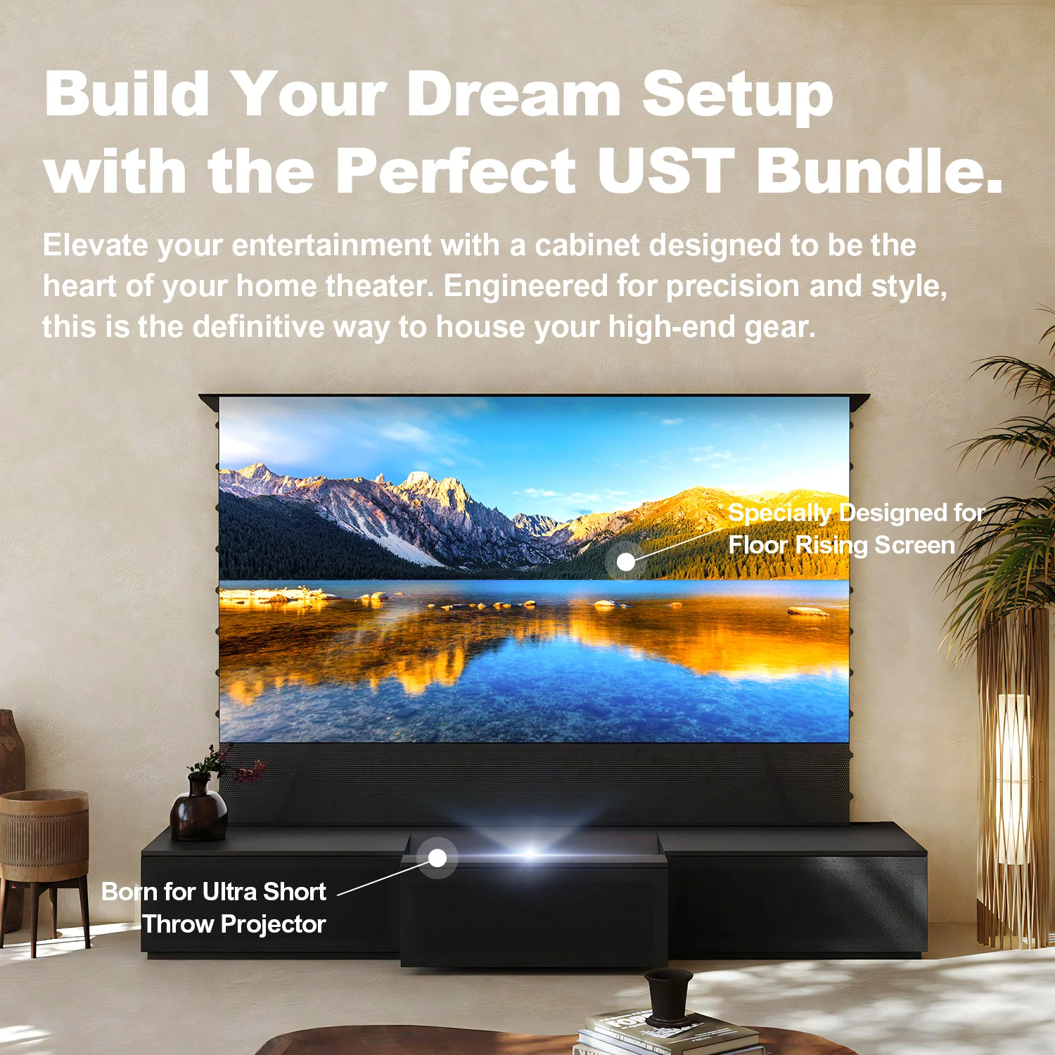 (Bundle) Formovie Theater Premium + Black Series Motorized ALR Screen + Flat Pack Laser TV Cabinet - Image 10