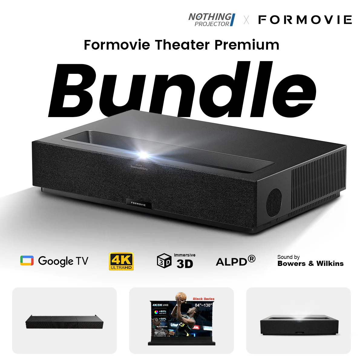 (Bundle) Formovie Theater Premium + Black Series Motorized ALR Screen + Flat Pack Laser TV Cabinet - Image 15