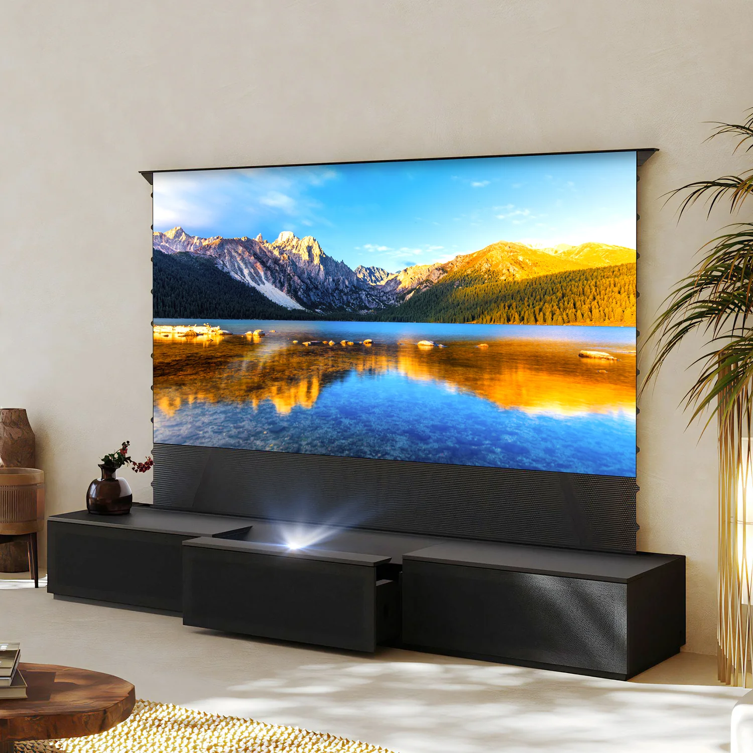 (Bundle) Formovie Theater Premium + Black Series Motorized ALR Screen + Flat Pack Laser TV Cabinet - Image 4