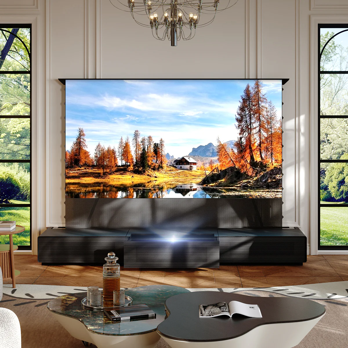 Shore Laser TV Cabinet + UST Projector Bundle (Pre-Assembled) - Image 7