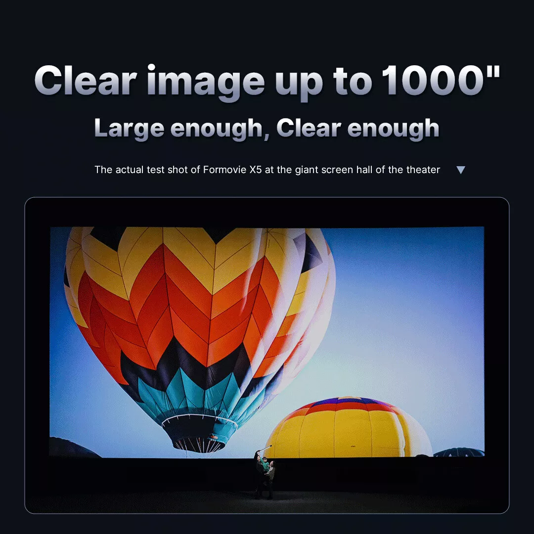 Formovie X5 PRO/X5 Portable Laser 4K 2266 CVIA Lumens Long Throw Projector ALPD Technology - Image 5