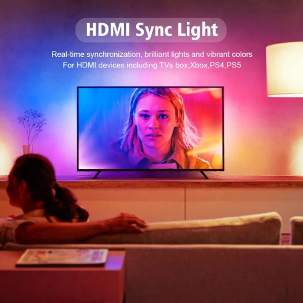 NP Projector Screen Eclipse Smart Sync LED Strip Immersion HDMI - Image 9