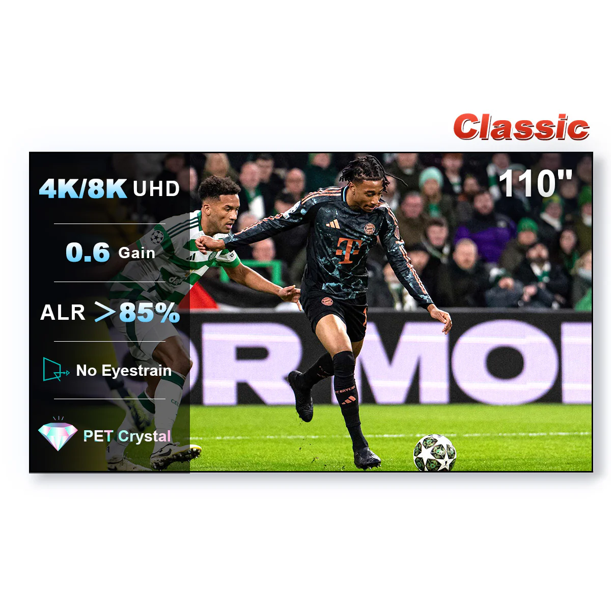 100''-150'' NothingProjector PET Crystal Classic 85% ALR UST Projector Screen - Image 15