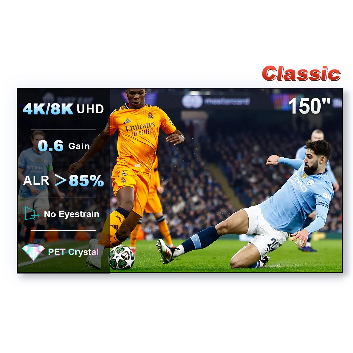 100''-150'' NothingProjector PET Crystal Classic 85% ALR UST Projector Screen - Image 19