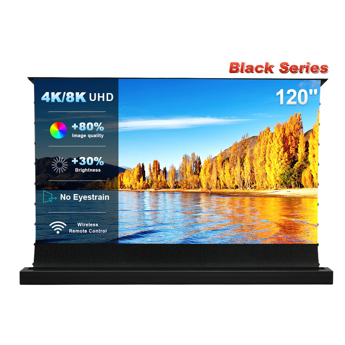 120 inch NothingProjector Motorized Floor Rising 95% ALR Projector Screen - Image 14