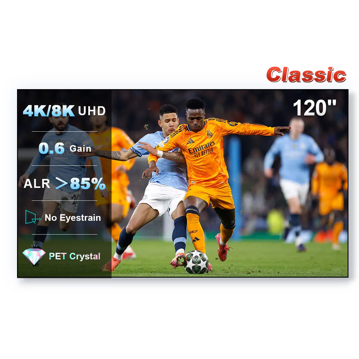 100''-150'' NothingProjector PET Crystal Classic 85% ALR UST Projector Screen - Image 16