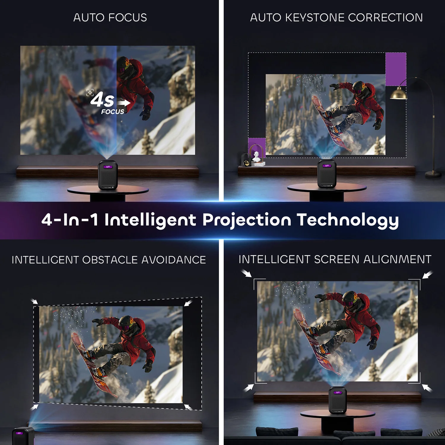 NothingProjector One Smart 1080P Full HD Portable Projector with Google TV, Netflix and WiFi Bluetooth - Image 14