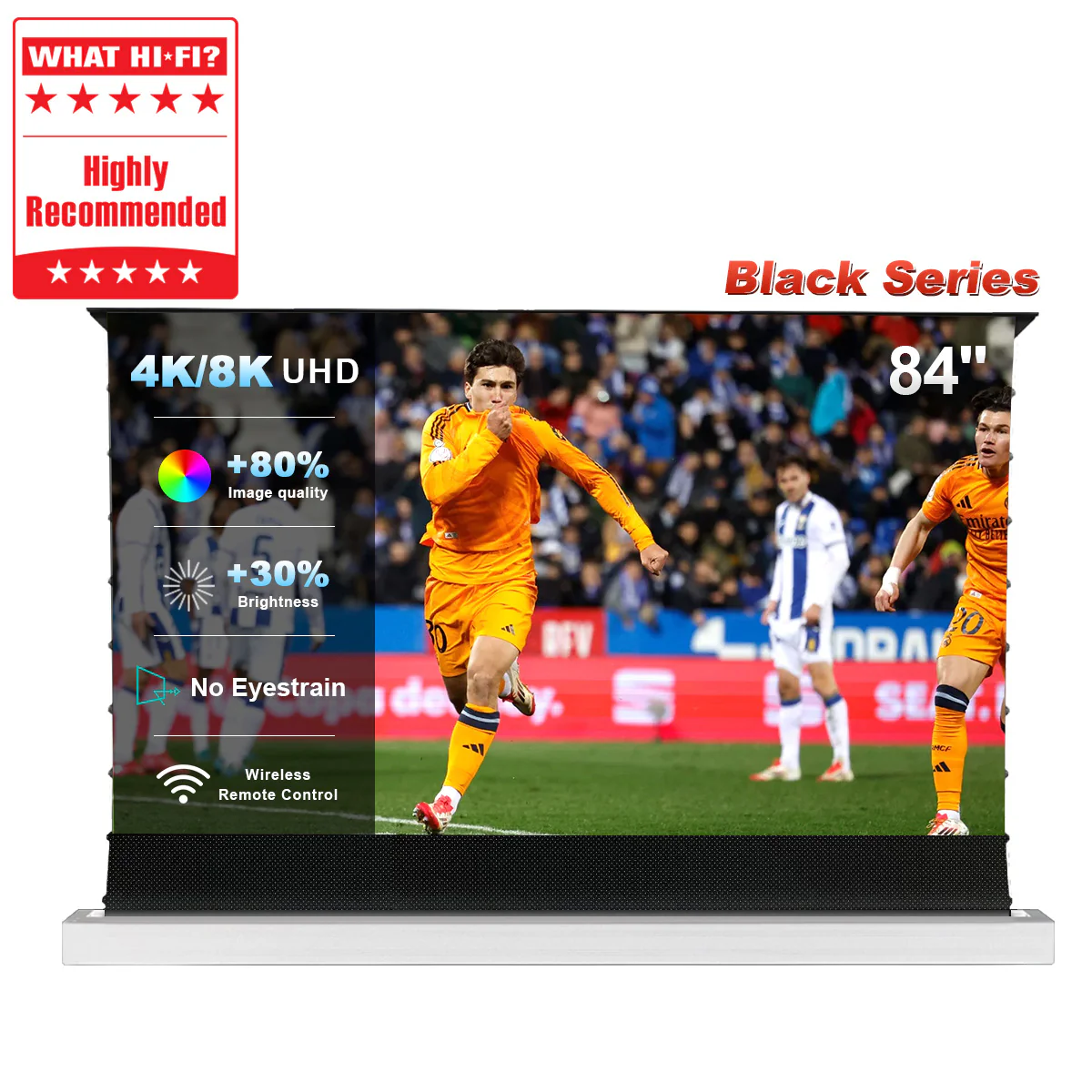 84''-130'' NothingProjector Black Series 95% ALR Motorized Floor Rising Screen For Ultra Short Throw Projector - Image 12