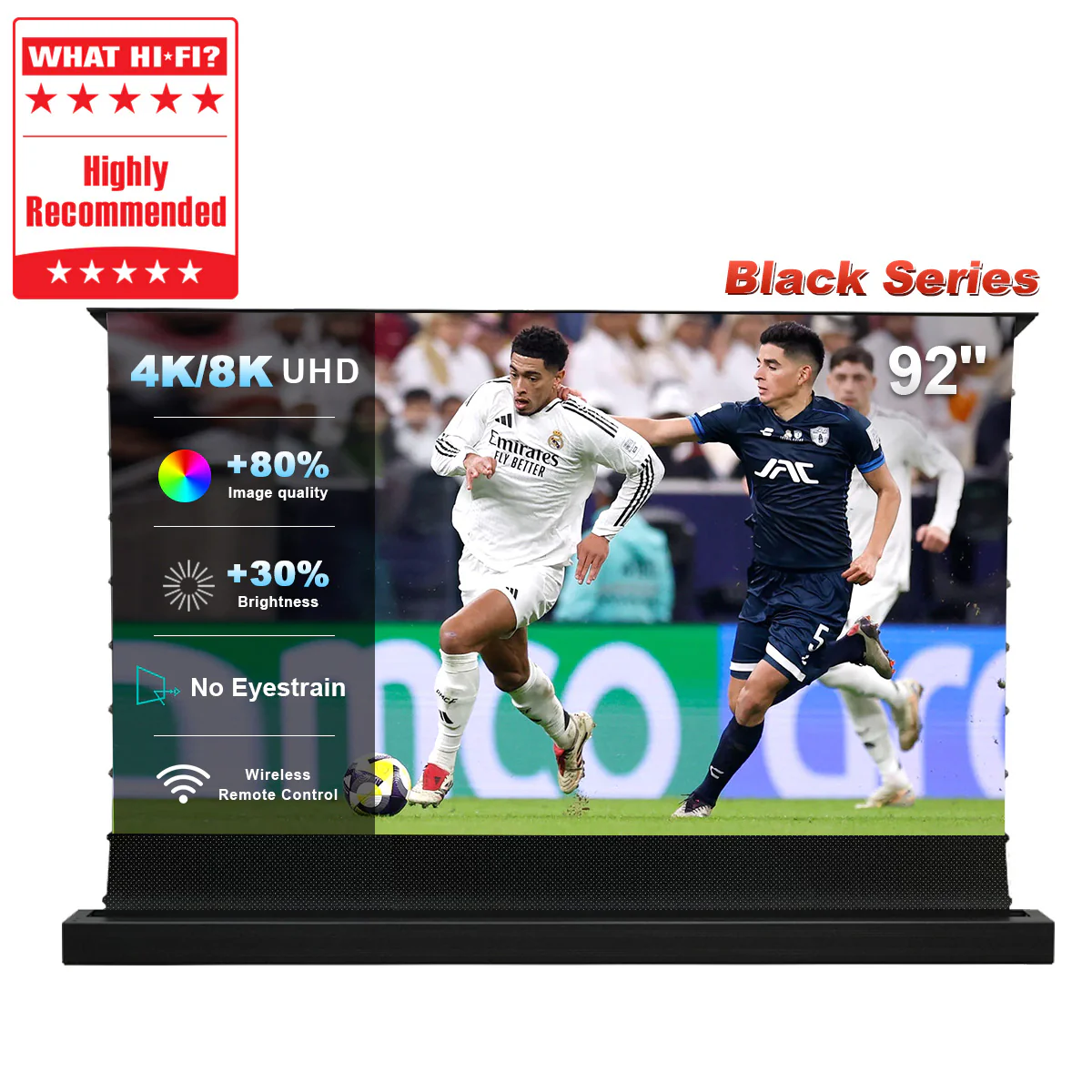 84''-130'' NothingProjector Black Series 95% ALR Motorized Floor Rising Screen For Ultra Short Throw Projector - Image 13