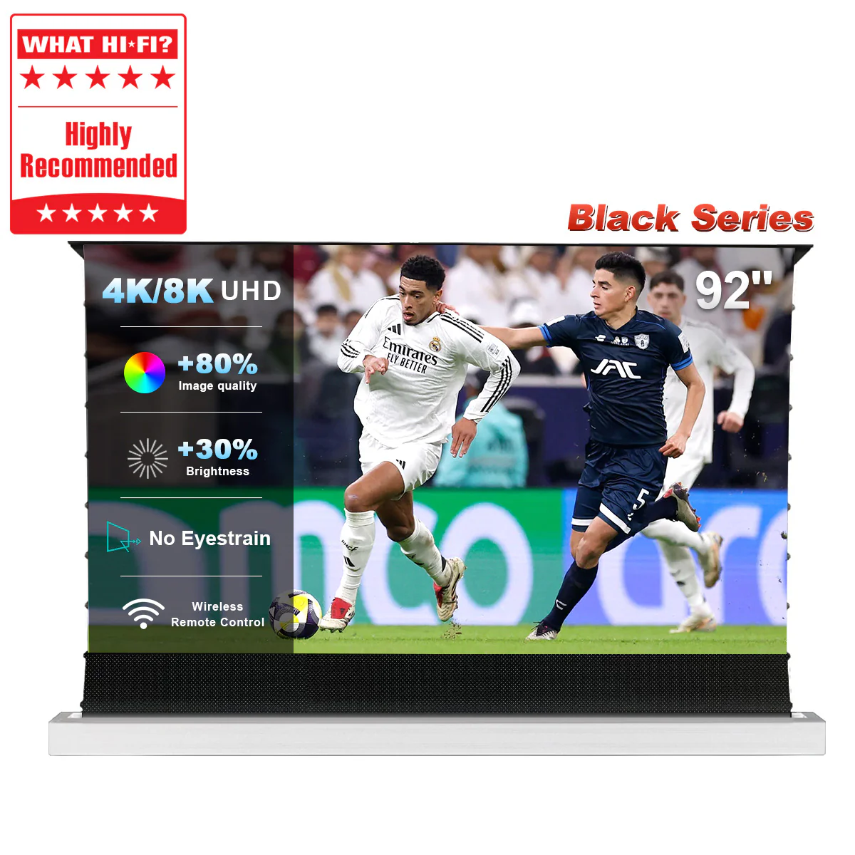 84''-130'' NothingProjector Black Series 95% ALR Motorized Floor Rising Screen For Ultra Short Throw Projector - Image 14