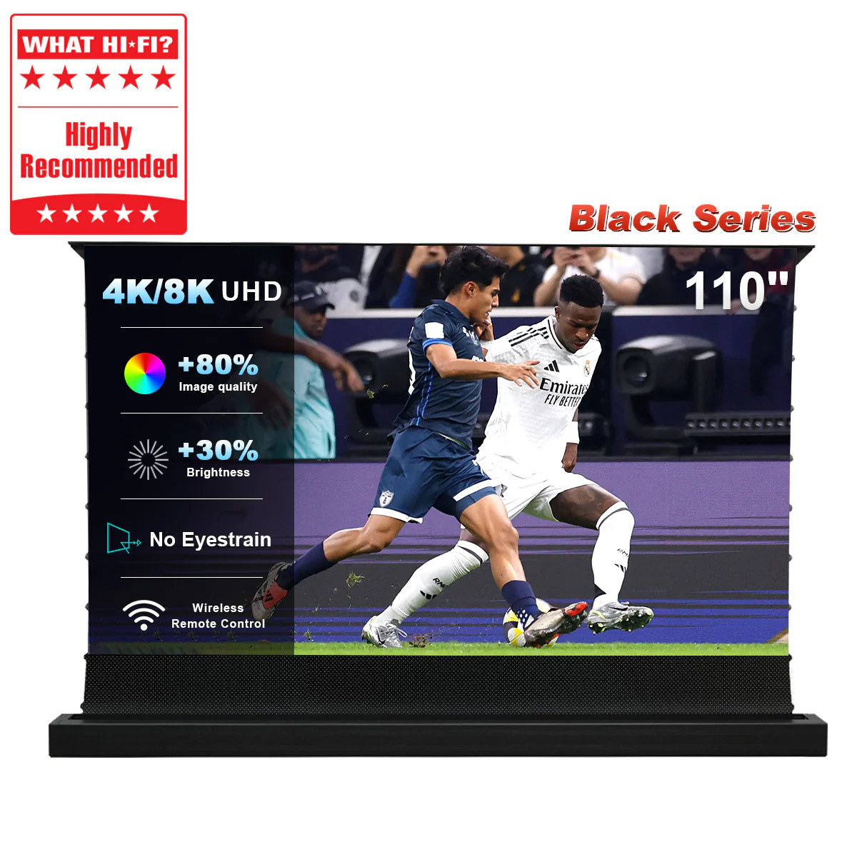 84''-130'' NothingProjector Black Series 95% ALR Motorized Floor Rising Screen For Ultra Short Throw Projector - Image 18