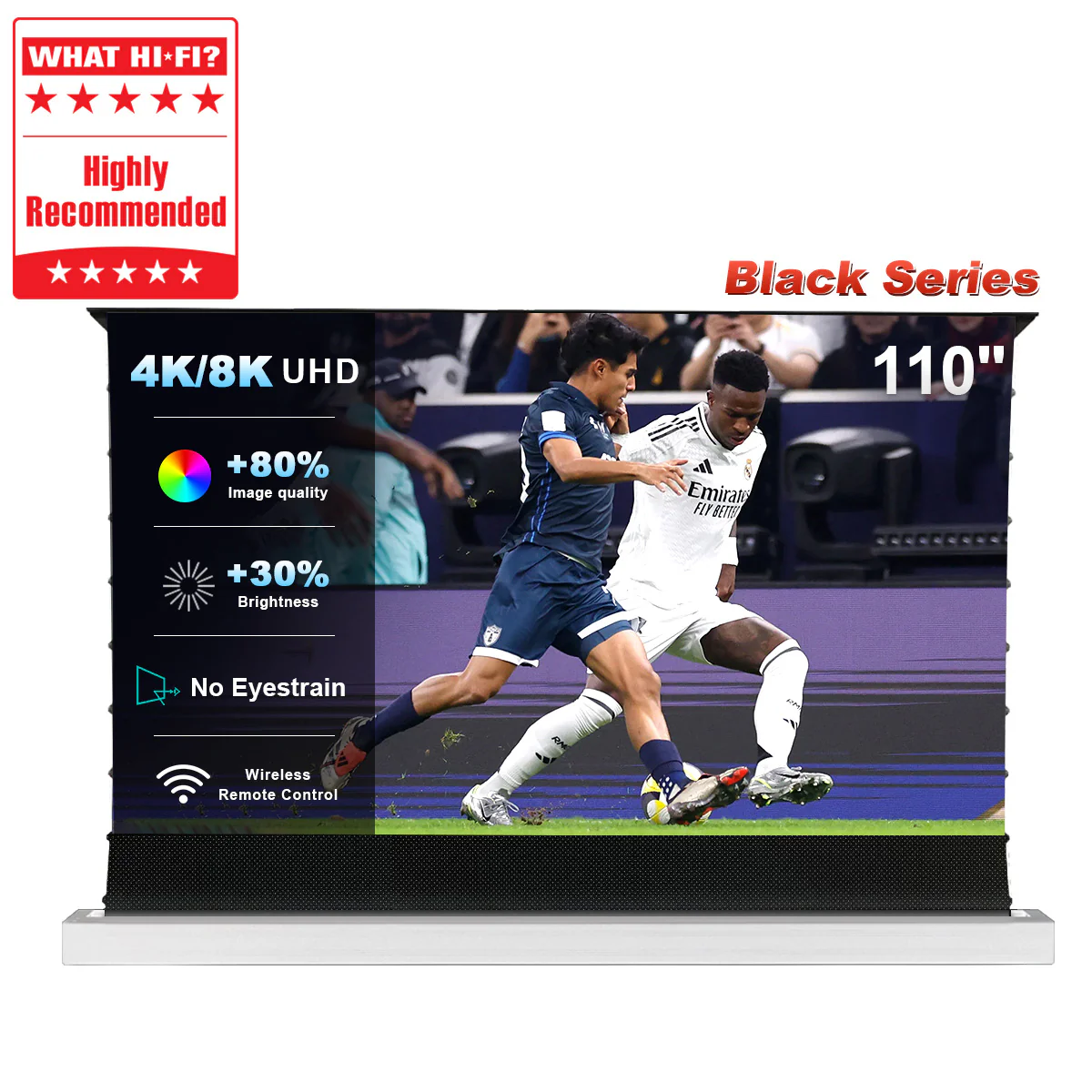 84''-130'' NothingProjector Black Series 95% ALR Motorized Floor Rising Screen For Ultra Short Throw Projector - Image 19