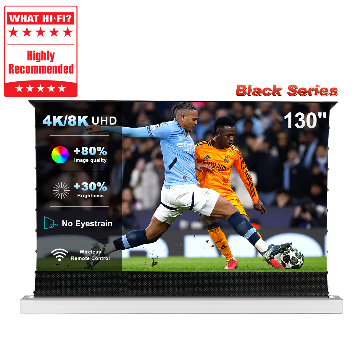 84''-130'' NothingProjector Black Series 95% ALR Motorized Floor Rising Screen For Ultra Short Throw Projector - Image 22