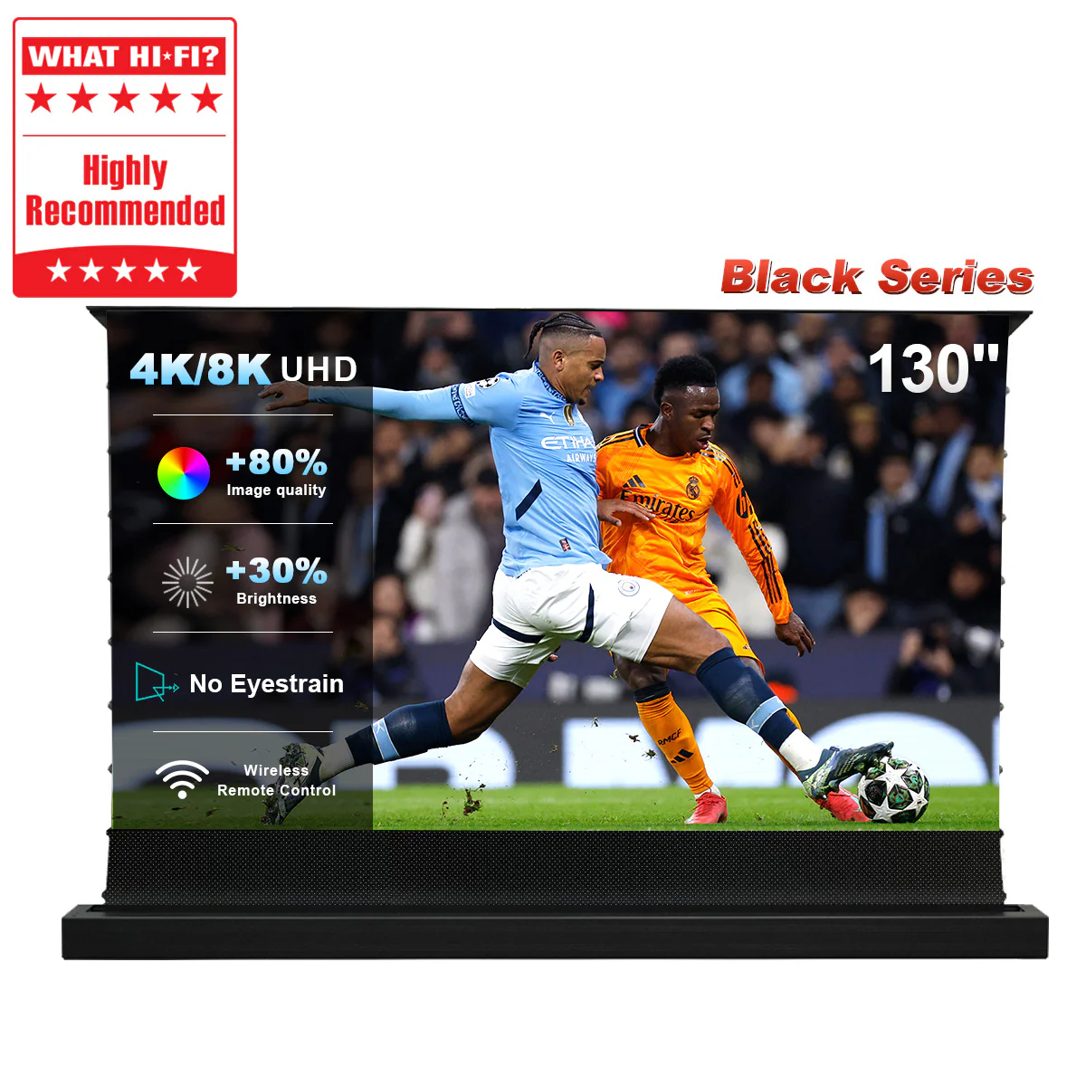 84''-130'' NothingProjector Black Series 95% ALR Motorized Floor Rising Screen For Ultra Short Throw Projector - Image 23