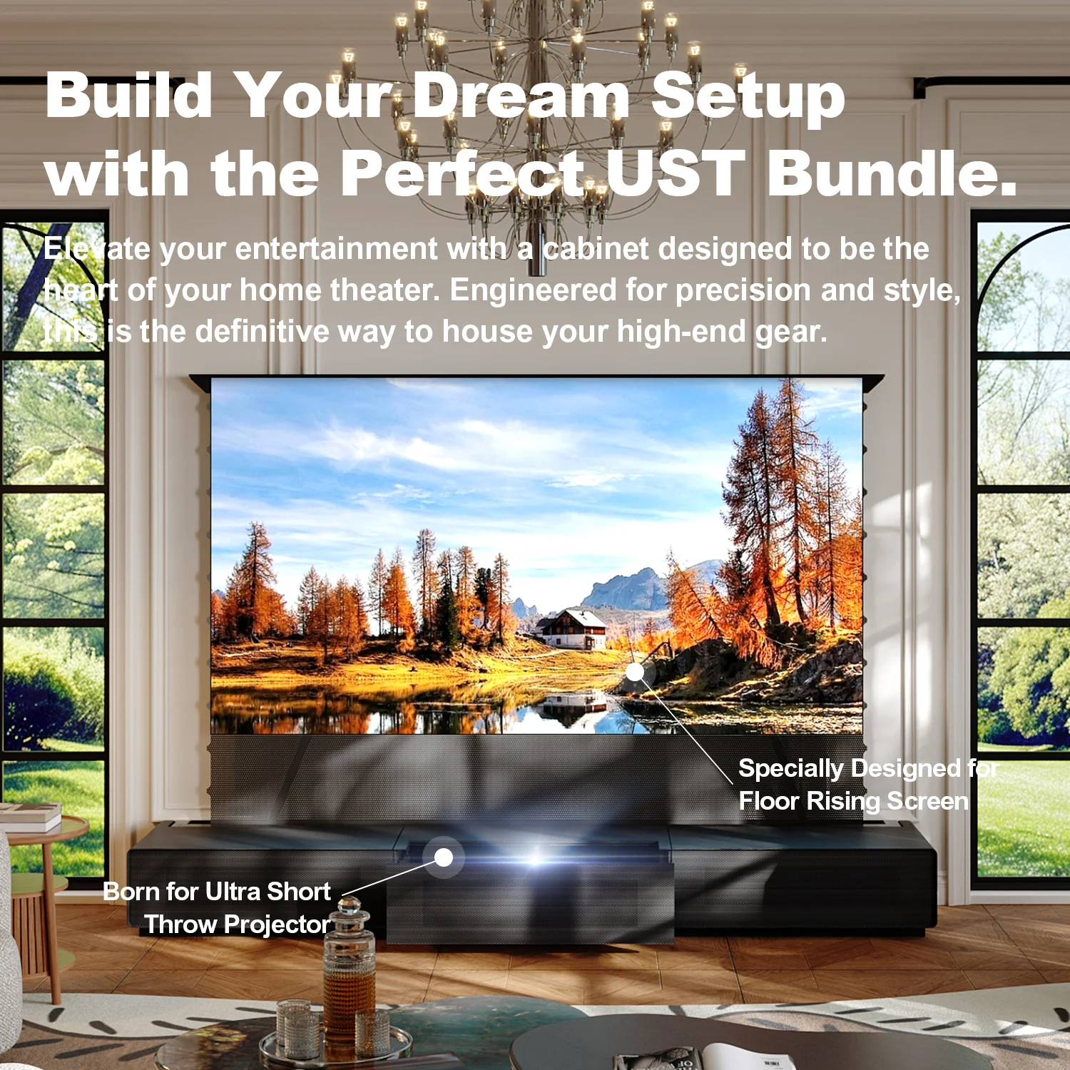 Shore Laser TV Cabinet + UST Projector Bundle (Pre-Assembled) - Image 20