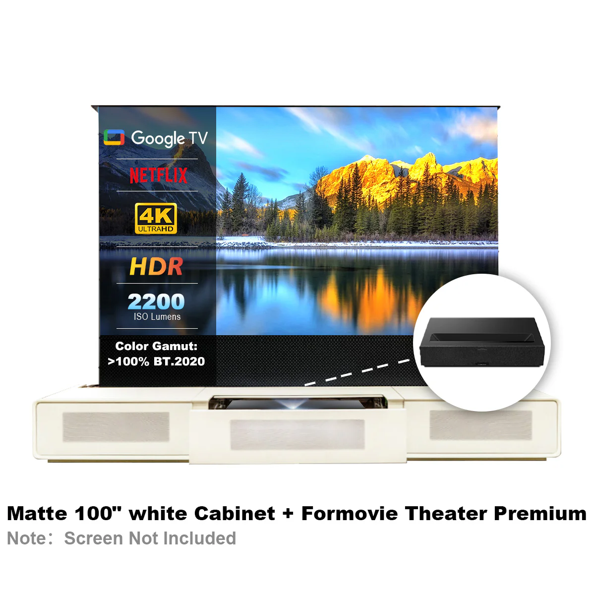 Shore Laser TV Cabinet + UST Projector Bundle (Pre-Assembled) - Image 23