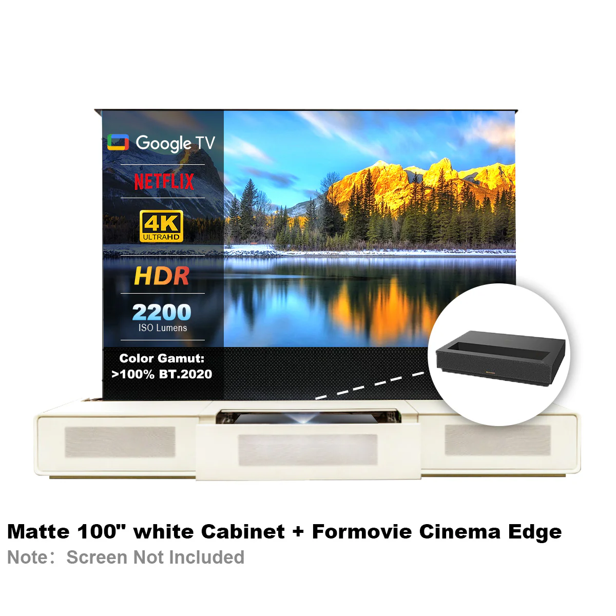 Shore Laser TV Cabinet + UST Projector Bundle (Pre-Assembled) - Image 29