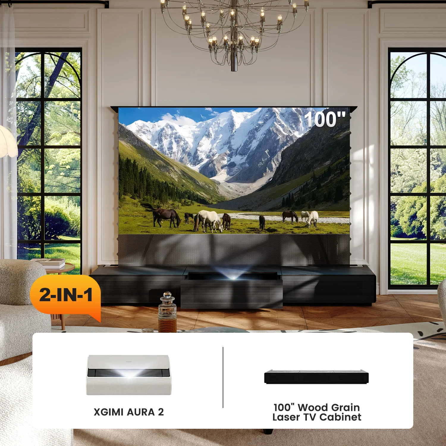 Shore Laser TV Cabinet + UST Projector Bundle (Pre-Assembled) - Image 45