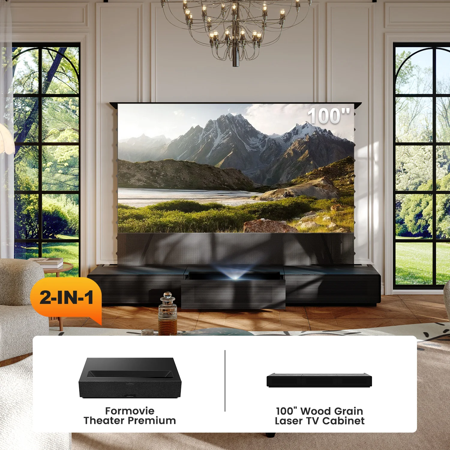 Shore Laser TV Cabinet + UST Projector Bundle (Pre-Assembled) - Image 51