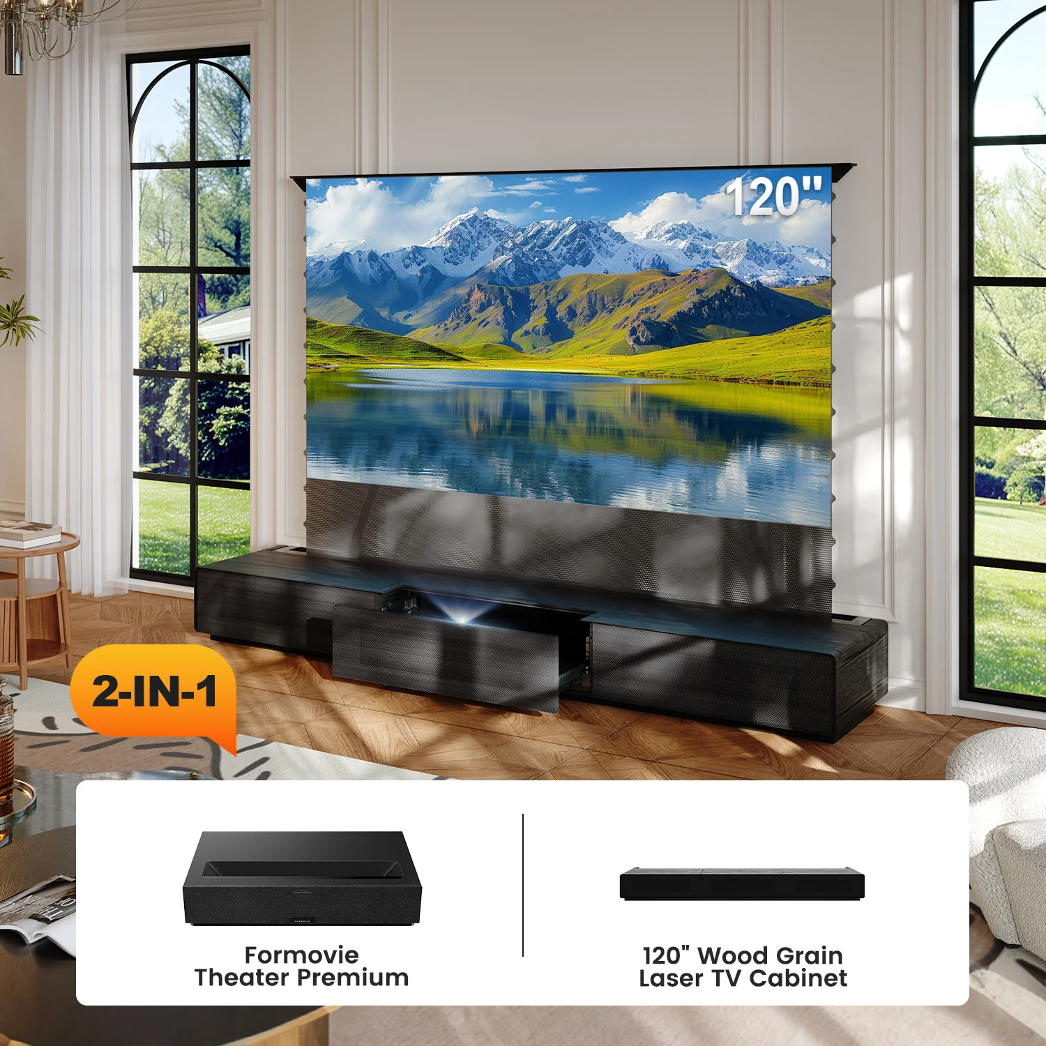 Shore Laser TV Cabinet + UST Projector Bundle (Pre-Assembled) - Image 52