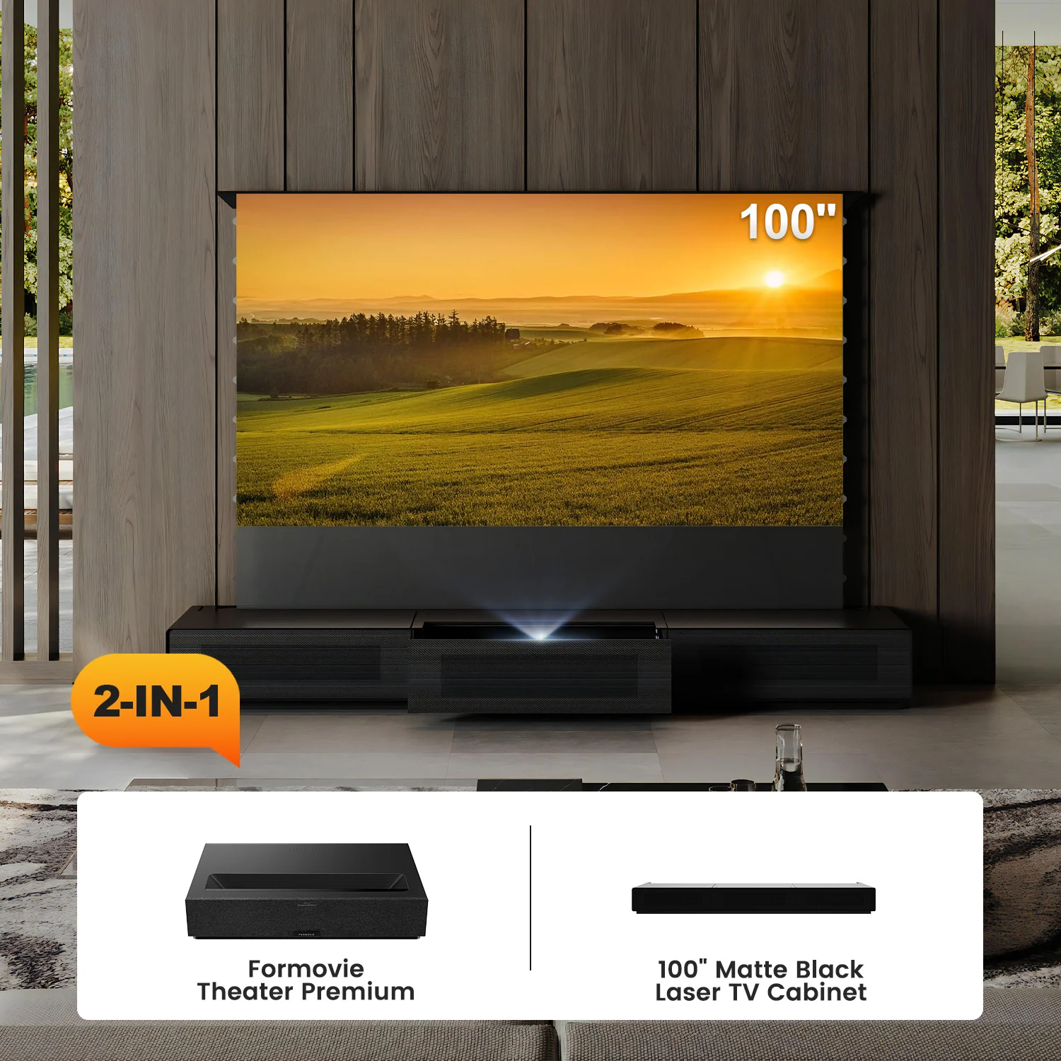 Shore Laser TV Cabinet + UST Projector Bundle (Pre-Assembled) - Image 53