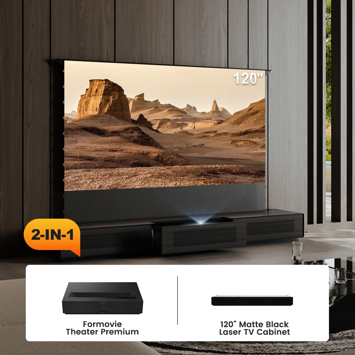 Shore Laser TV Cabinet + UST Projector Bundle (Pre-Assembled) - Image 54