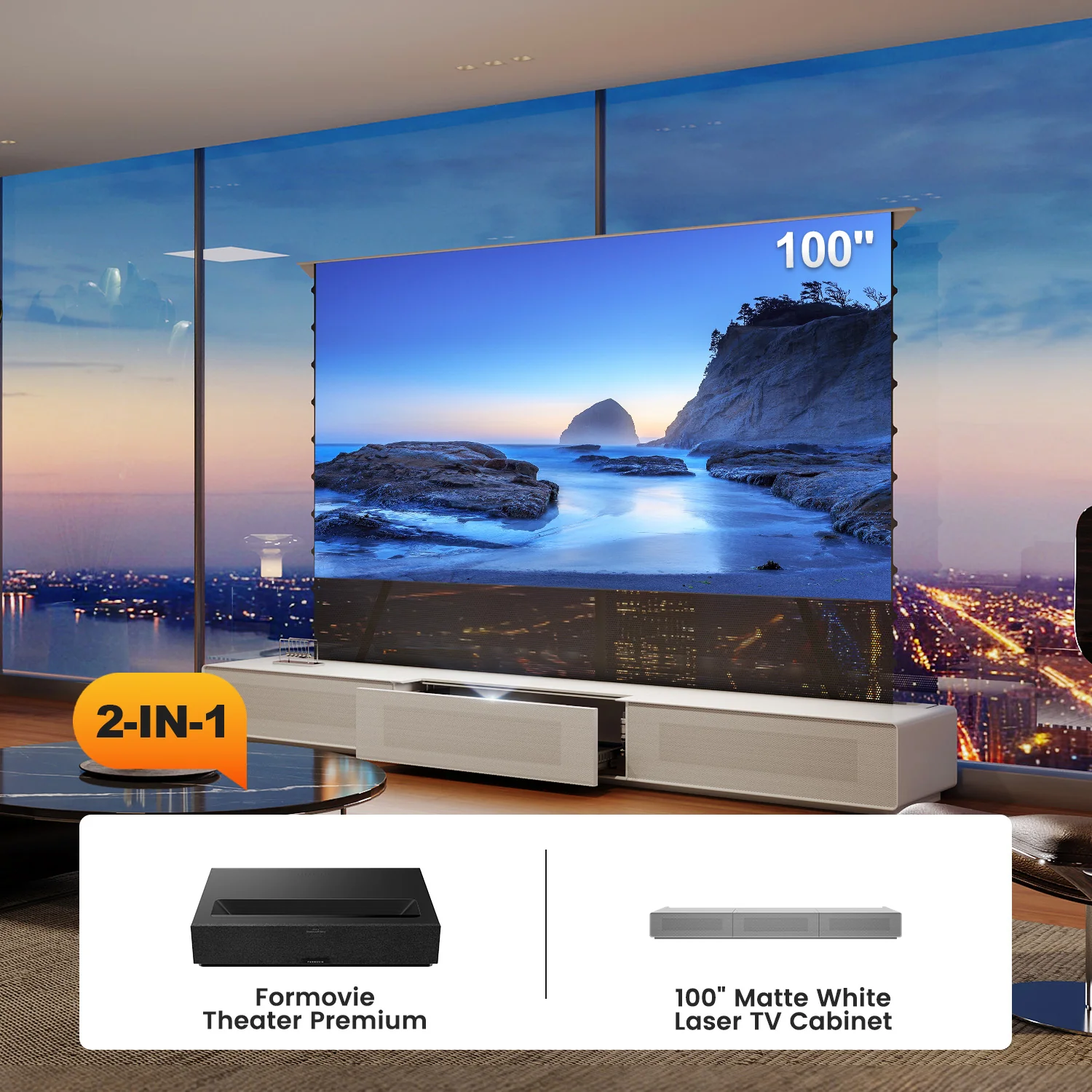 Shore Laser TV Cabinet + UST Projector Bundle (Pre-Assembled) - Image 55