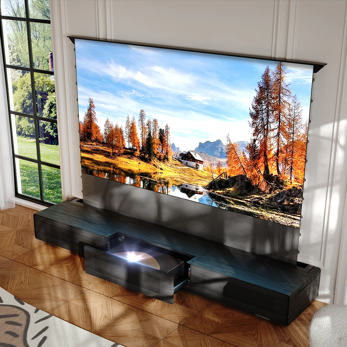 Shore Laser TV Cabinet + UST Projector Bundle (Pre-Assembled) - Image 9