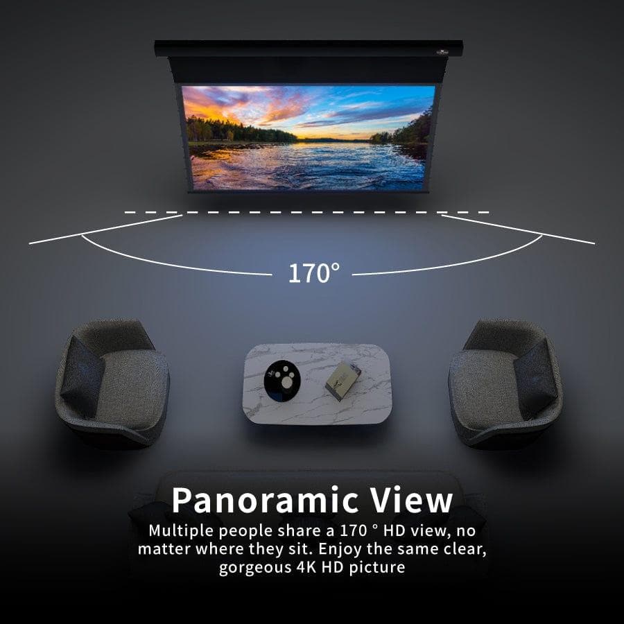 VIVIDSTORM PRO Slimline Motorized Tension Drop Down UST ALR Projector Screen - Image 10