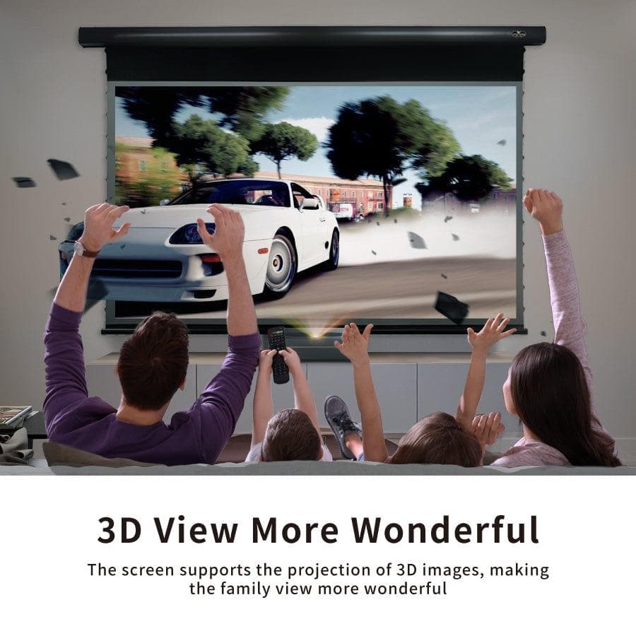 VIVIDSTORM PRO Slimline Motorized Tension Drop Down UST ALR Projector Screen - Image 7
