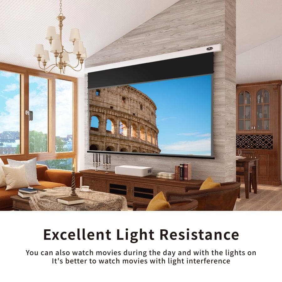 VIVIDSTORM PRO Slimline Motorized Tension Drop Down UST ALR Projector Screen - Image 8